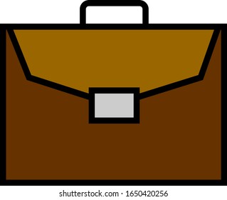 Símbolo de signo de maletín de la ilustración vectorial
