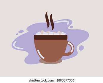 Vektorgrafik der braunen Kaffeetasse

