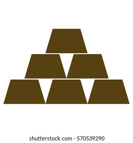 Ilustración vectorial del icono de la pirámide de la Copa Brown
