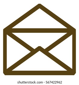 Vector Illustration of Brown Envelope Icon
