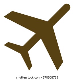 Vector Illustration of Brown Flight Icon
