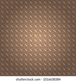 Vector illustration. Brown, gray and yellow abstract background painted geometry shine and layer element seamless pattern.