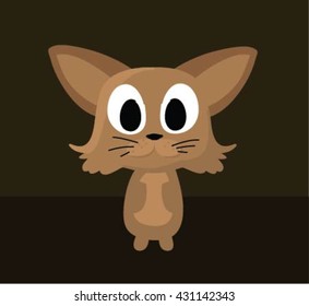 vector illustration brown mouse