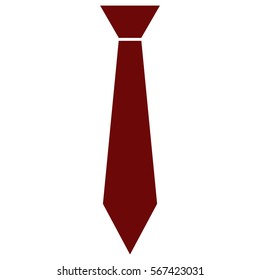 Vector Illustration of Brown Tie Icon
