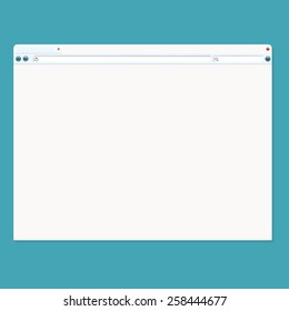 Vector illustration of browser window