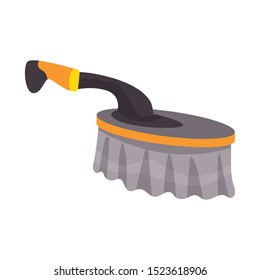 Vector illustration of brush and bristle icon. Graphic of brush and equipment vector icon for stock.