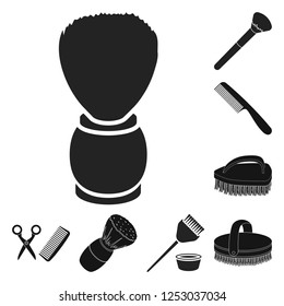 Vector illustration of brush  and hygiene  logo. Set of brush  and shower stock vector illustration.