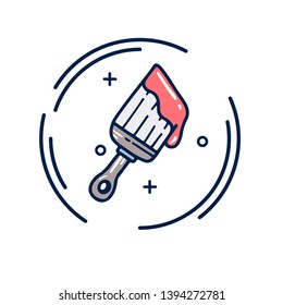 Vector Illustration brush on a white background. Good for card, poster, banner, invitation, postcard, icon. EPS 10