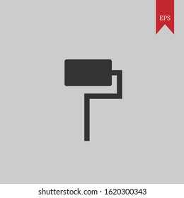 vector illustration of brush roll graphics, which can be used for icons, web logos, profile icons, even application logos