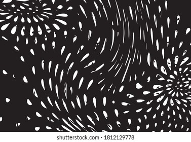 Vector illustration of brush srokes texture background set. Abstract textured effect. 