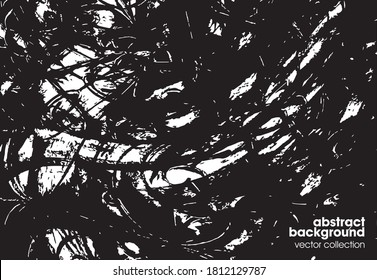 Vector illustration of brush srokes texture background set. Abstract textured effect. 