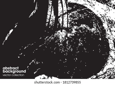 Ilustración vectorial del fondo de textura de brocas. Textura superpuesta angustiada. Borde de fondo. Efecto texturado abstracto. 