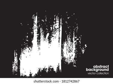 Ilustración vectorial del fondo de textura de brocas. Textura superpuesta angustiada. Borde de fondo. Efecto texturado abstracto. 
