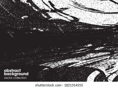 Vector illustration of brush srokes texture background. Distressed overlay texture. Grunge background. Abstract textured effect. 
