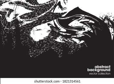 Ilustración vectorial del fondo de textura de brocas. Textura superpuesta angustiada. Borde de fondo. Efecto texturado abstracto. 
