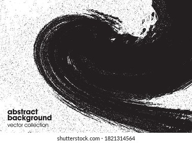 Vector illustration of brush srokes texture background. Distressed overlay texture. Grunge background. Abstract textured effect. 