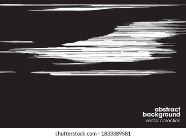 Vector illustration of brush srokes texture background. Distressed overlay texture. Grunge background. Abstract textured effect. 