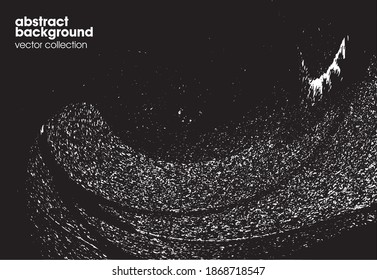 Ilustración vectorial del fondo de textura de brocas. Textura superpuesta angustiada. Borde de fondo. Efecto texturado abstracto.