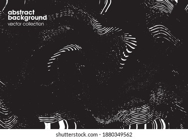 Vector illustration of brush srokes texture background. Distressed overlay texture. Grunge background. Abstract textured effect. 