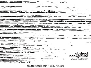 Ilustración vectorial del fondo de textura de brocas. Textura superpuesta angustiada. Borde de fondo. Efecto texturado abstracto. 