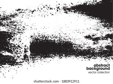 Ilustración vectorial del fondo de textura de brocas. Textura superpuesta angustiada. Borde de fondo. Efecto texturado abstracto. 