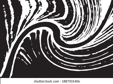 Vector illustration of brush srokes texture background. Distressed overlay texture. Grunge background. Abstract textured effect. 