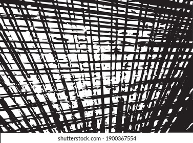 Ilustración vectorial del fondo de textura de brocas. Textura superpuesta angustiada. Borde de fondo. Efecto texturado abstracto. 