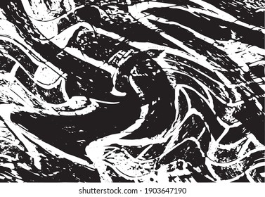 Vektorgrafik von Pinselstrichen, strukturierter Hintergrund. Verzerrte Overlay-Textur. brüchiger Hintergrund. Abstrakter strukturierter Effekt. 