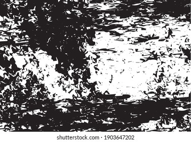 Ilustración vectorial del fondo de textura de brocas. Textura superpuesta angustiada. Borde de fondo. Efecto texturado abstracto. 