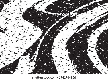 Vector illustration of brush srokes texture background. Distressed overlay texture. Grunge background. Abstract textured effect. 