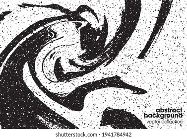 Vector illustration of brush srokes texture background. Distressed overlay texture. Grunge background. Abstract textured effect. 