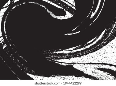 Vector illustration of brush srokes texture background. Distressed overlay texture. Grunge background. Abstract textured effect. 