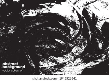 Ilustración vectorial del fondo de textura de brocas. Textura superpuesta angustiada. Borde de fondo. Efecto texturado abstracto. 