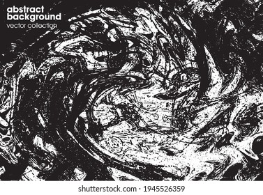 Vector illustration of brush srokes texture background. Distressed overlay texture. Grunge background. Abstract textured effect. 