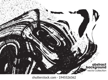 Ilustración vectorial del fondo de textura de brocas. Textura superpuesta angustiada. Borde de fondo. Efecto texturado abstracto. 