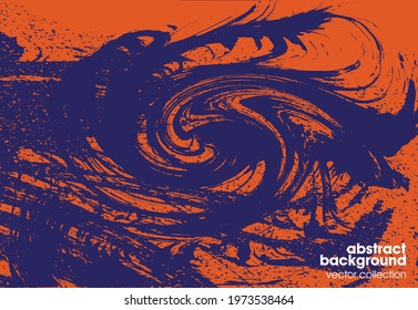 Vector illustration of brush srokes texture background. Distressed overlay texture. Grunge background. Abstract textured effect. 