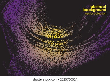 Ilustración vectorial del fondo de textura de brocas. Textura superpuesta angustiada. Borde de fondo. Efecto texturado abstracto. 