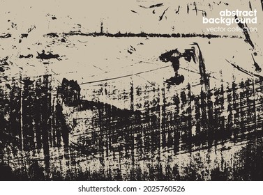 Vector illustration of brush srokes texture background. Distressed overlay texture. Grunge background. Abstract textured effect. 