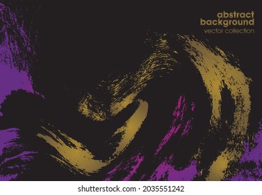 Vector illustration of brush srokes texture background. Distressed overlay texture. Grunge background. Abstract textured effect. 