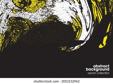 Ilustración vectorial del fondo de textura de brocas. Textura superpuesta angustiada. Borde de fondo. Efecto texturado abstracto. 