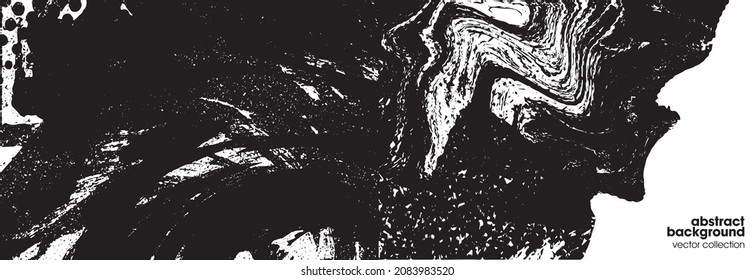 Vector illustration of brush srokes texture background.. Distressed overlay texture. Grunge background. Abstract textured effect. 