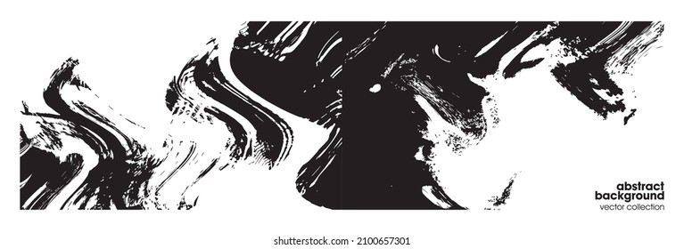 Vector illustration of brush srokes texture background. Distressed overlay texture. Grunge background. Abstract textured effect. 