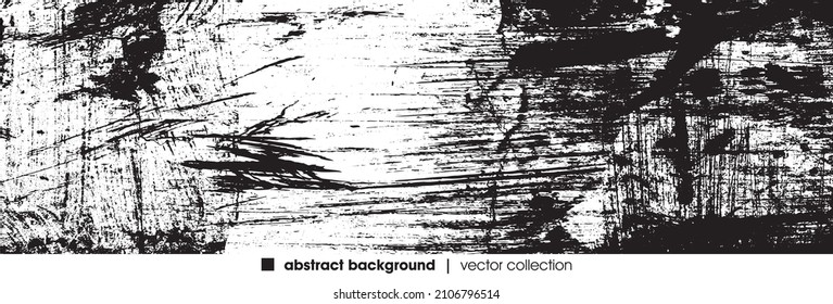 Vector illustration of brush srokes texture background. Distressed overlay texture. Grunge background. Abstract textured effect. 