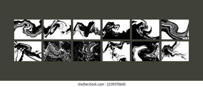 Vector illustration of brush srokes texture background. Distressed overlay texture. Grunge background. Abstract textured effect. 