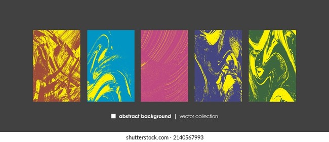 Vector illustration of brush srokes texture background. Distressed overlay texture. Grunge background. Abstract textured effect. 