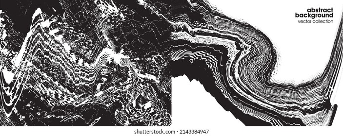 Vector illustration of brush srokes texture background. Distressed overlay texture. Grunge background. Abstract textured effect. 