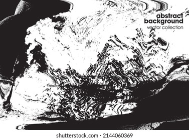 Ilustración vectorial del fondo de textura de brocas. Textura superpuesta angustiada. Borde de fondo. Efecto texturado abstracto. 