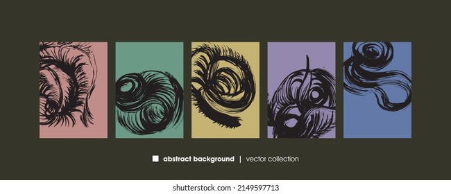 Ilustración vectorial del fondo de textura de brocas. Textura superpuesta angustiada. Borde de fondo. Efecto texturado abstracto. 
