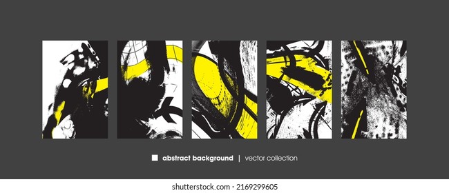 Vector illustration of brush srokes texture background. Distressed overlay texture. Grunge background. Abstract textured effect. 