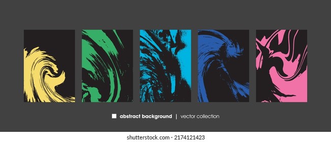 Vector illustration of brush srokes texture background. Distressed overlay texture. Grunge background. Abstract textured effect. 